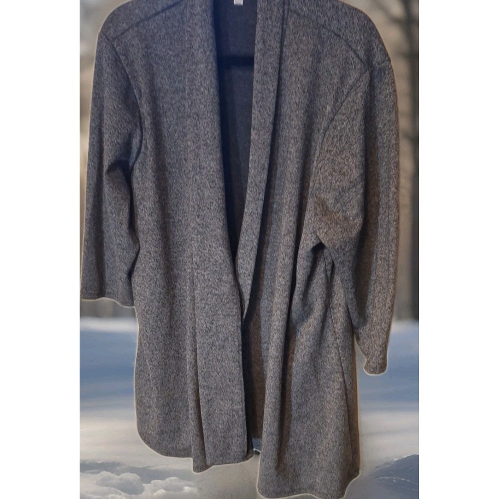 Shannon Ford 3X Gray Lightweight Open Swing Mid Length Jacket 3/4 Sleeve 234 - Picture 1 of 4